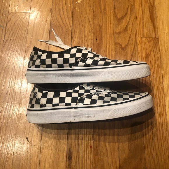 CHECKERED VANS woman’s 8.5 - Picture 3 of 4